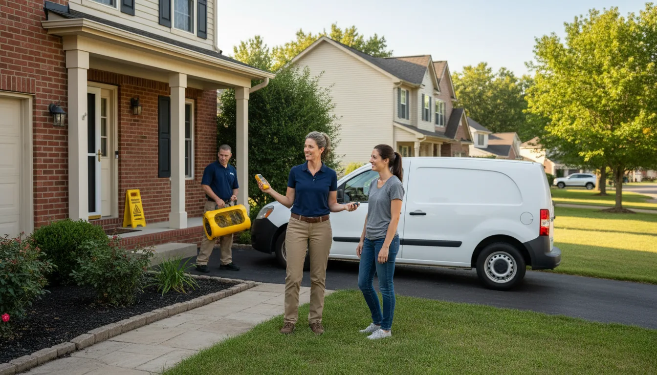 Residential water damage restoration in Hackberry, AZ